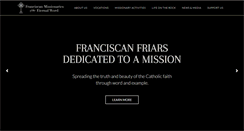 Desktop Screenshot of franciscanmissionaries.com